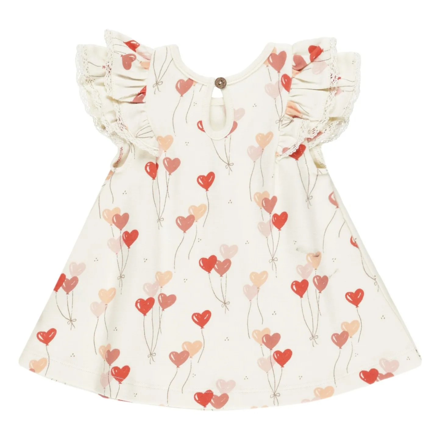 Robe Cœurs | Ivoire- Image produit n°3