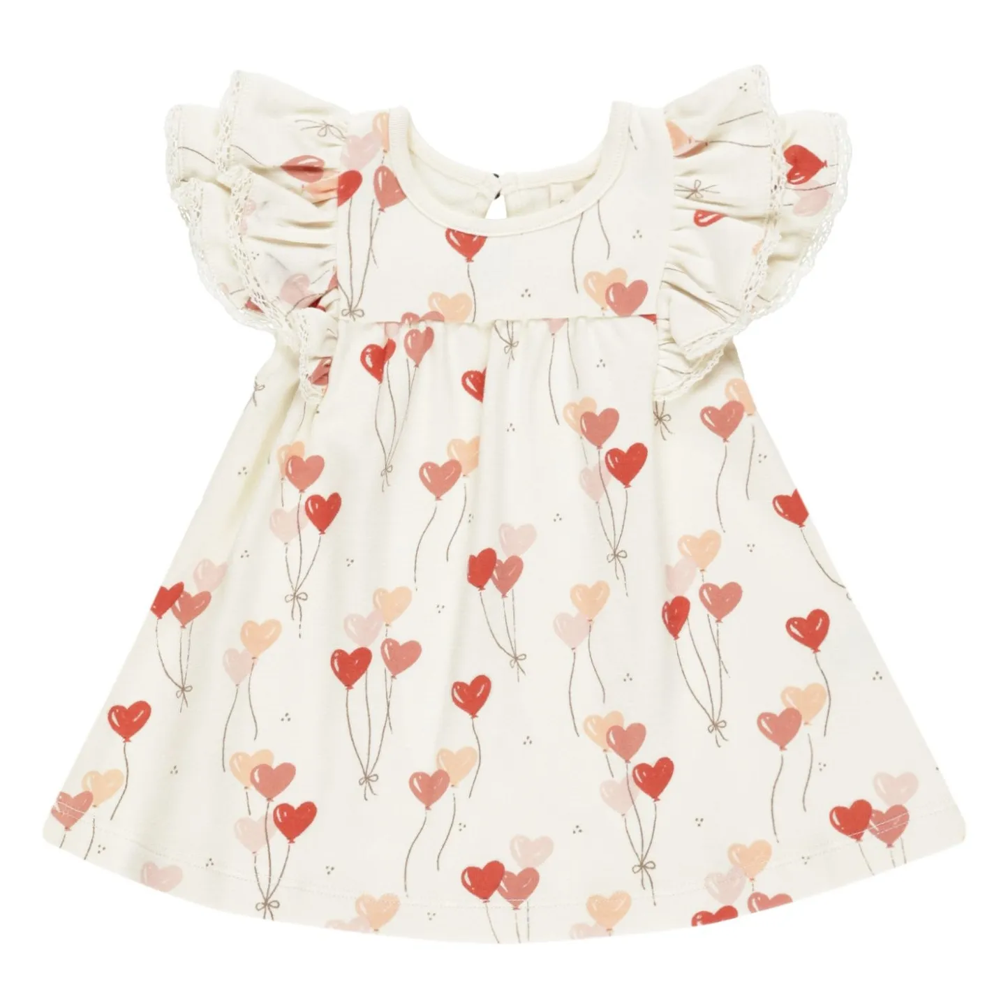 Robe Cœurs | Ivoire- Image produit n°0