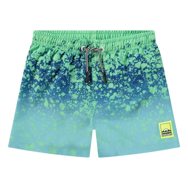 Short de Bain Niko Splash Fibres Recyclées | Bleu ciel