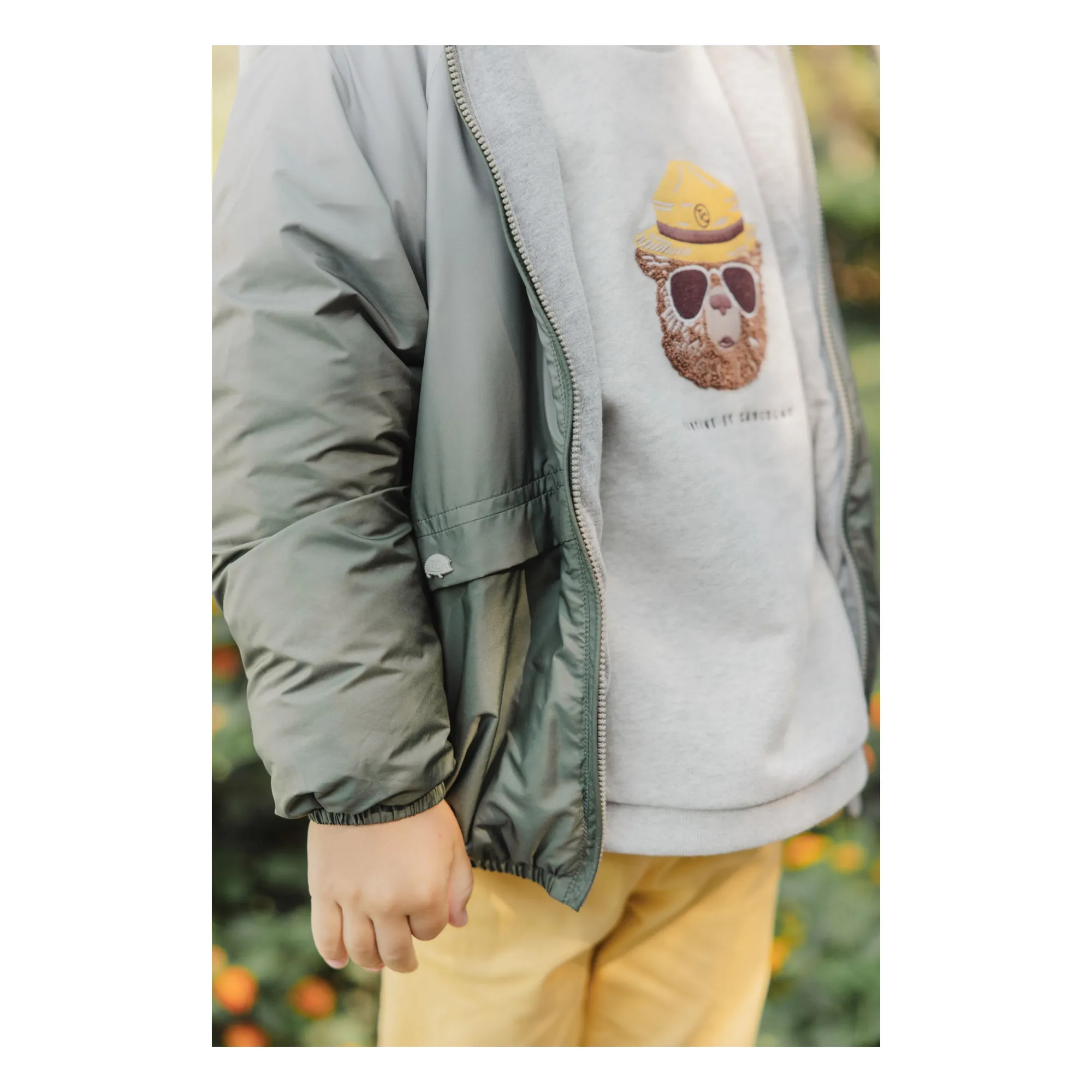 Veste Tie-Dye | Vert kaki- Image produit n°1