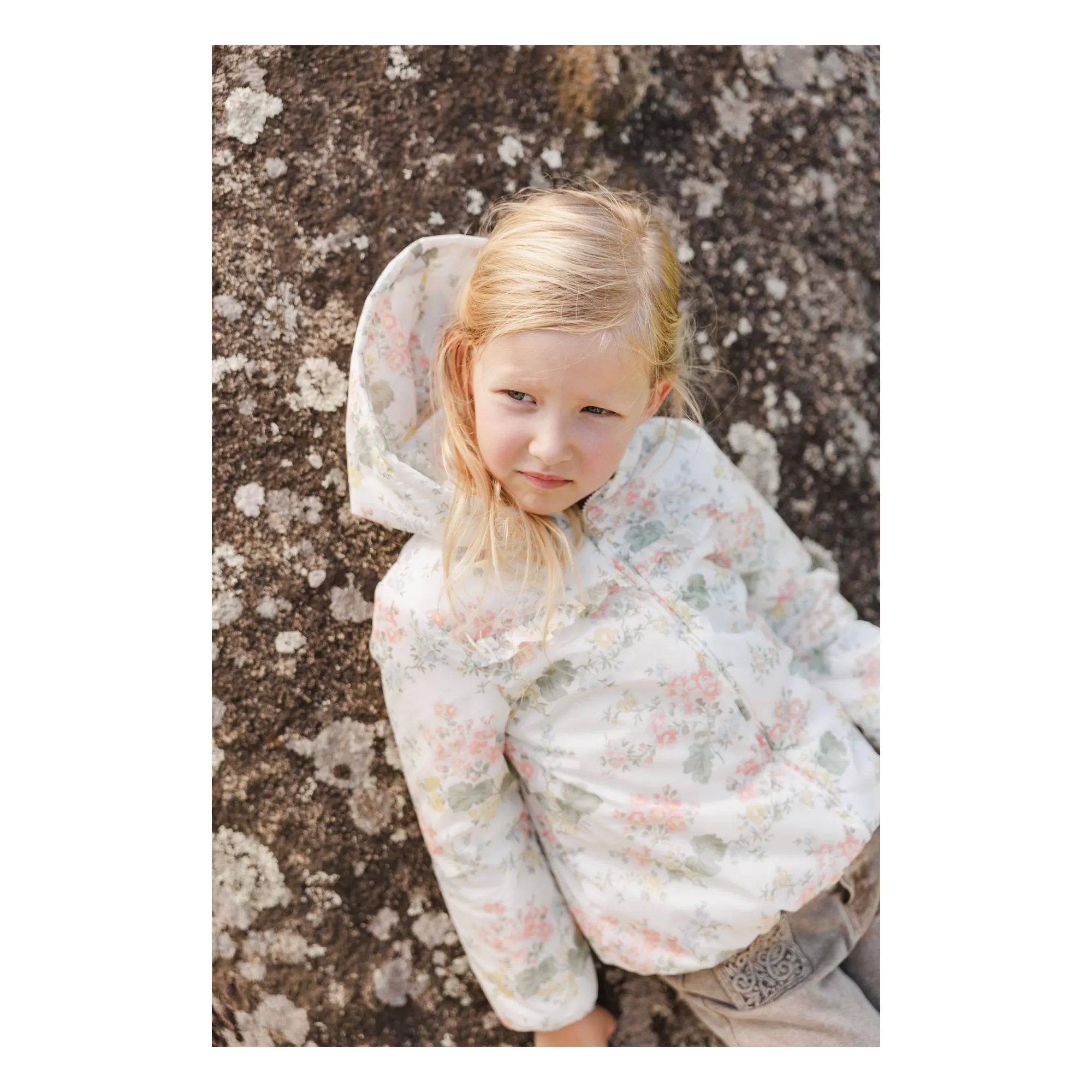 Tartine Et Chocolat Girls Ecru Coupe Vent Volants