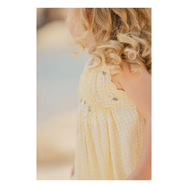 Pelele Vichy | Amarillo palo