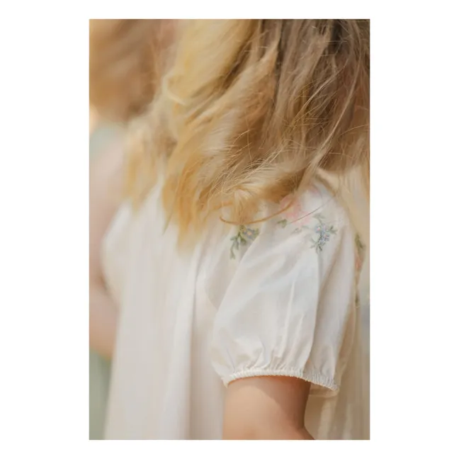 Besticktes Kleid | Weiß