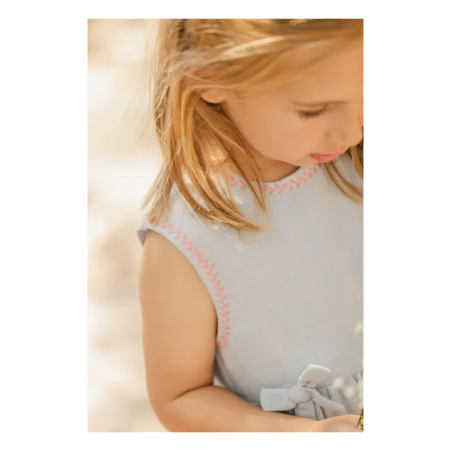 Bow dress | Grey blue