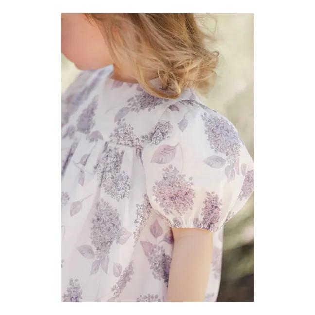 Robe Courte Fleurs | 	Lilas