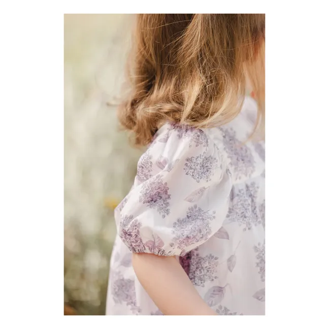 Robe Courte Fleurs | 	Lilas