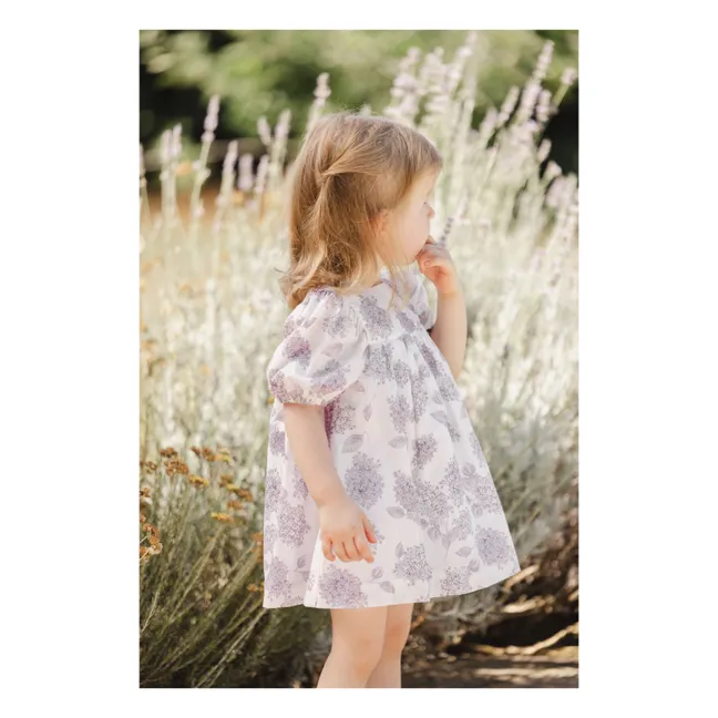 Robe Courte Fleurs | 	Lilas