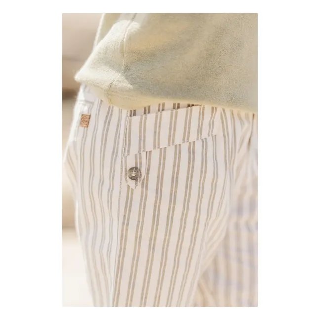 Short Rayé | Ecru