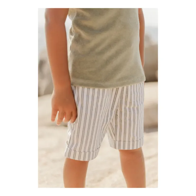 Short Rayé | Ecru