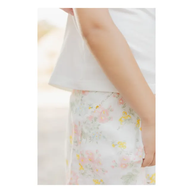 Short Fleuri | Ecru