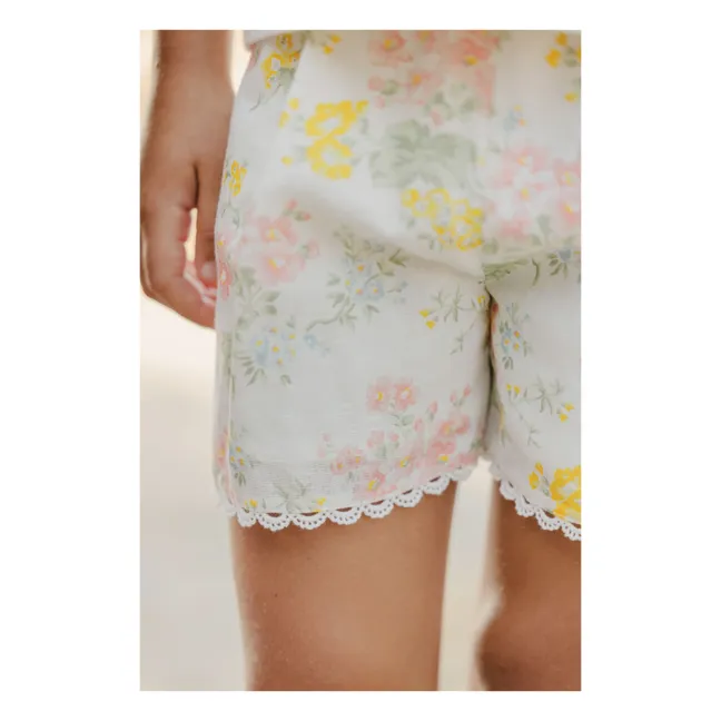 Short Fleuri | Ecru