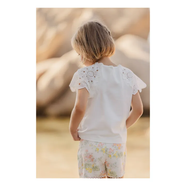 Short Fleuri | Ecru- Image produit n°2
