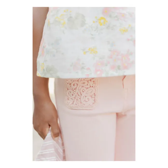 Embroidered Flare Jeans | Peony