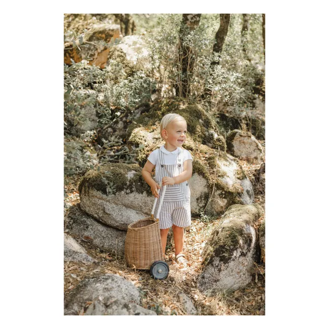 Stripes overalls | White