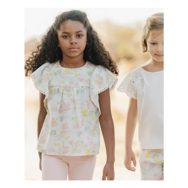 Blouse Volant | Ecru