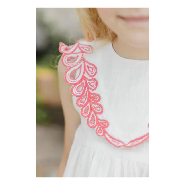 Top Fleuri | Blanc