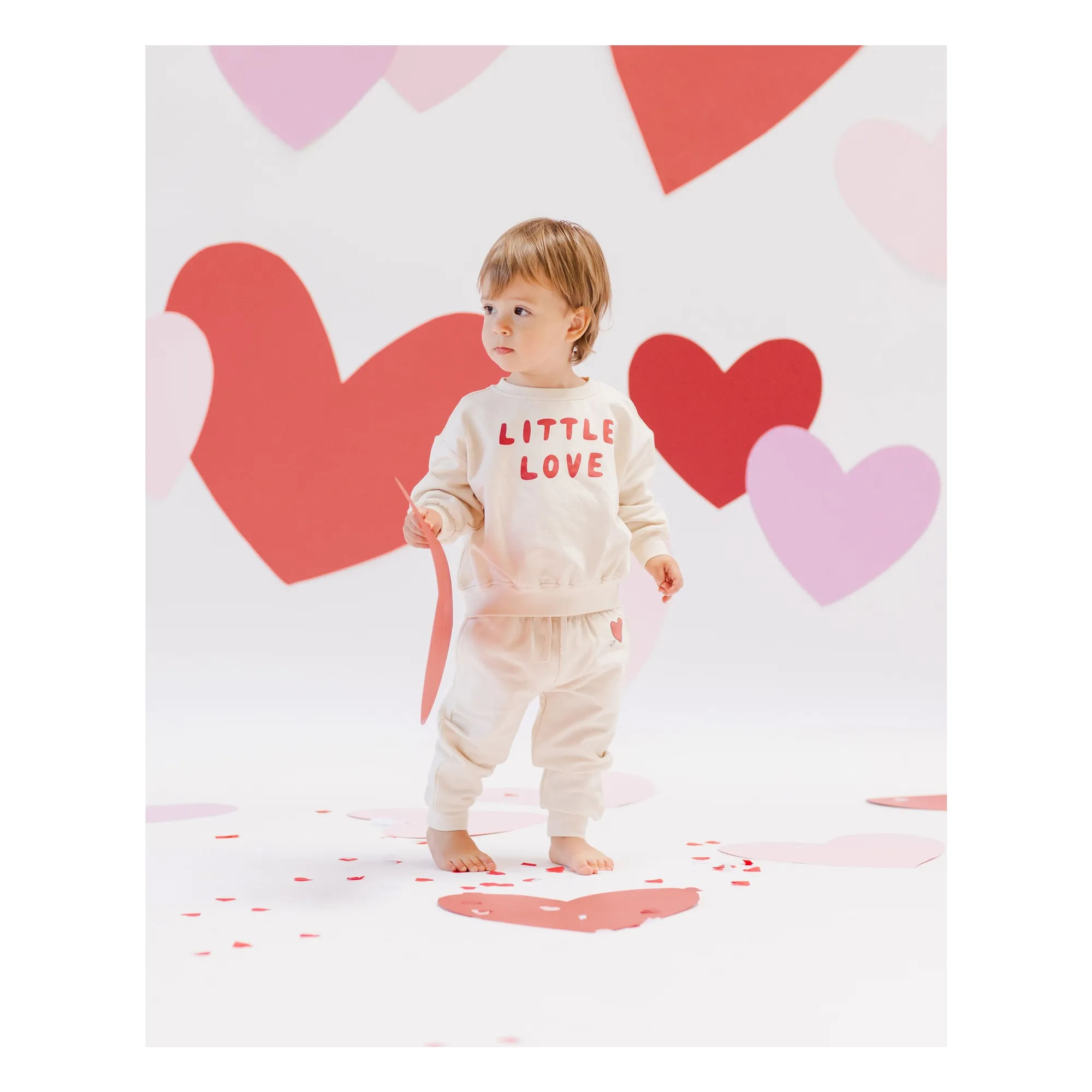 Jogger Cœur | Ecru- Image produit n°2