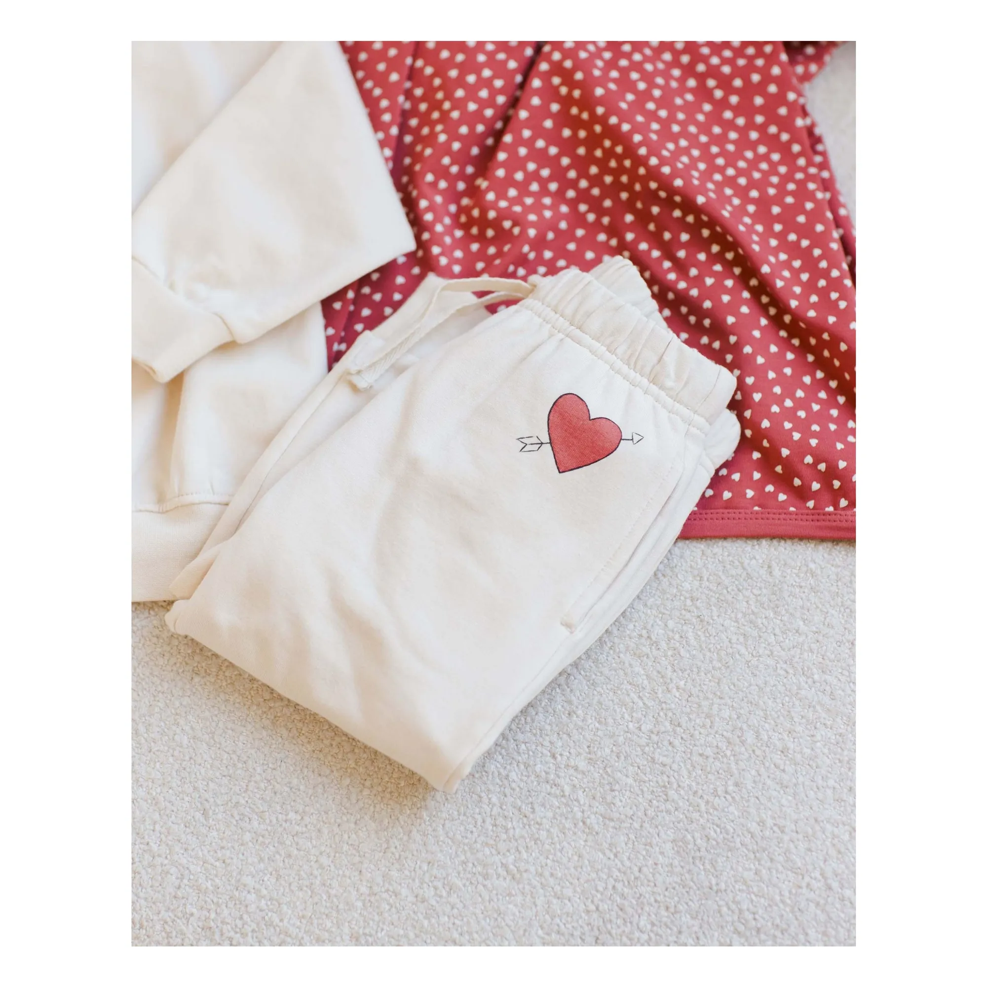 Jogger Cœur | Ecru- Image produit n°3