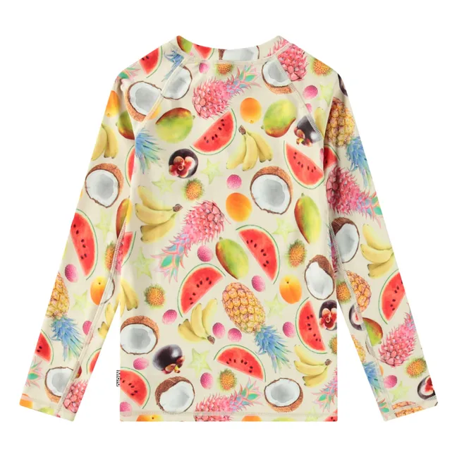 Neptune LS Camiseta con protección UV Frutas Fibras Recicladas | Crema