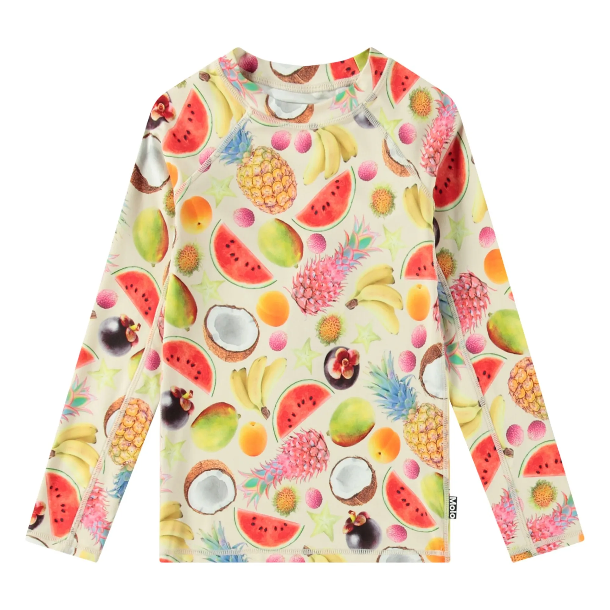 T-Shirt Anti-UV Neptune LS Fruits Fibres Recyclées | Crème- Image produit n°0