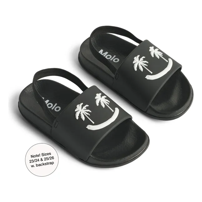 Sandalias Zhappy | Negro