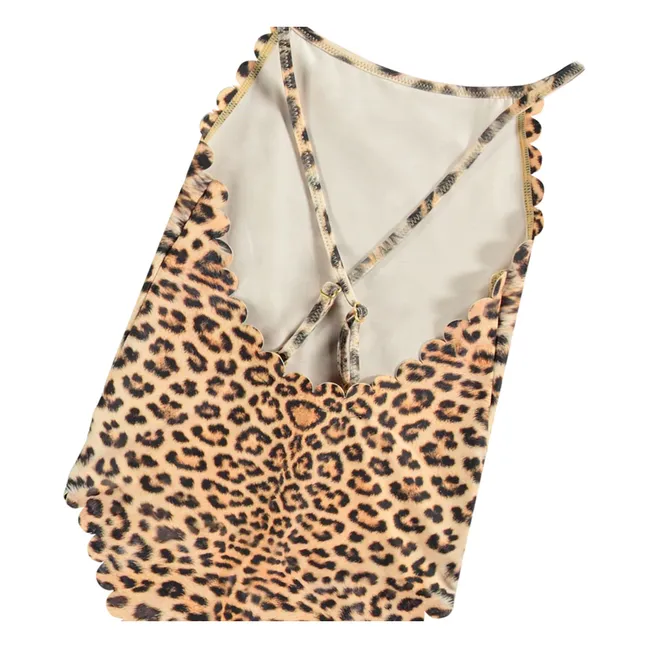 Bañador Noelle Leopardo Fibras recicladas | Beige
