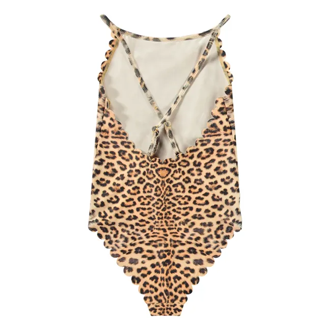 Bañador Noelle Leopardo Fibras recicladas | Beige