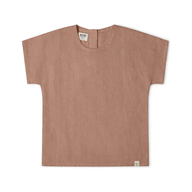 T-Shirt Lin | Rose pâle