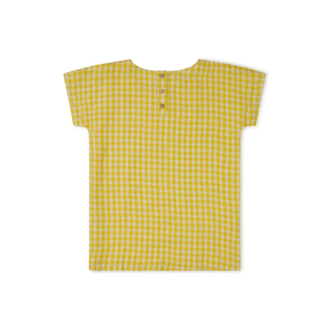 T-Shirt Vichy Lin | Jaune