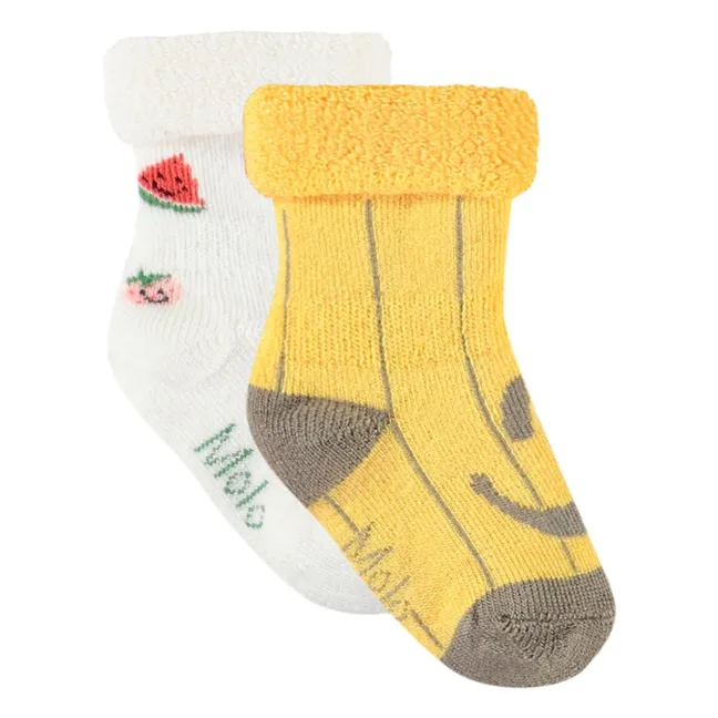 Set of 2 Nodda Socks | Yellow