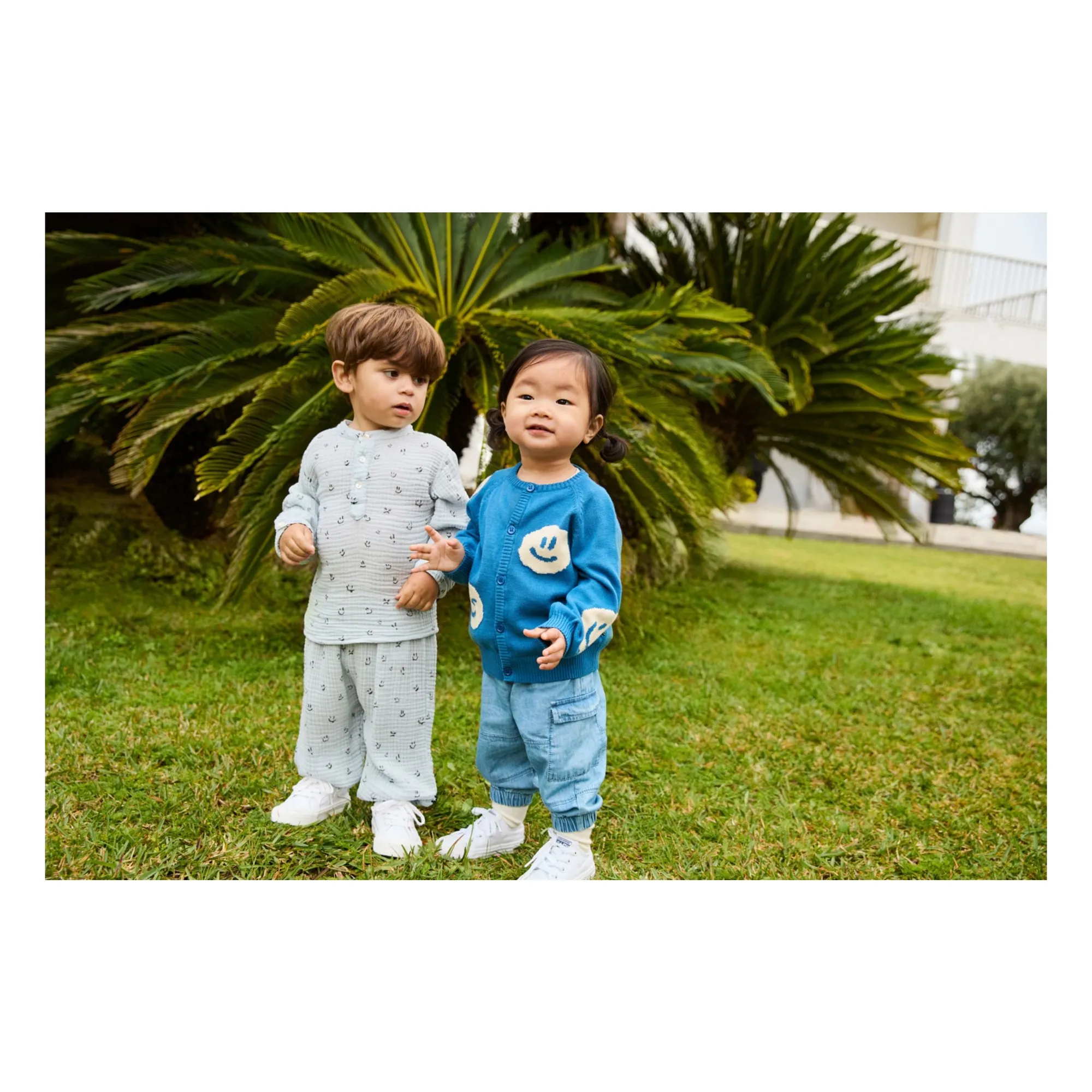 Cardigan Brody Coton Bio | Bleu canard- Image produit n°1