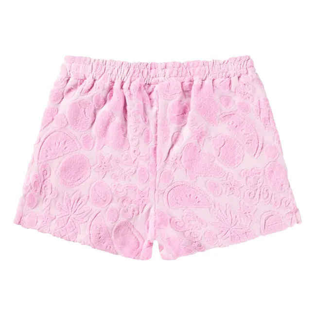 Pantalón corto de toalla Angel | Rosa