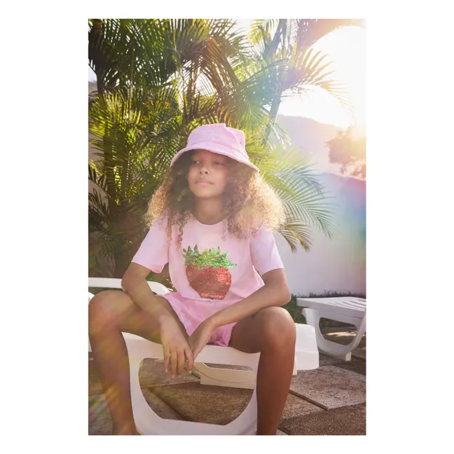 Pantalón corto de toalla Angel | Rosa