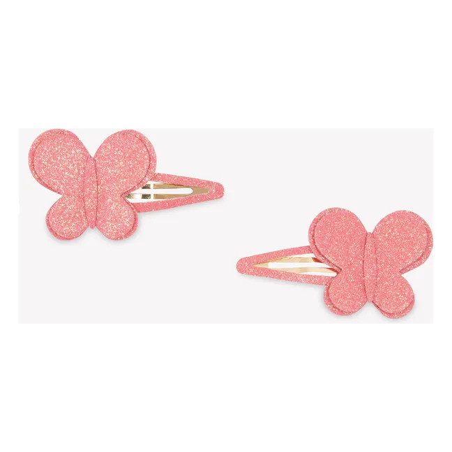 Clips mariposa | Coral