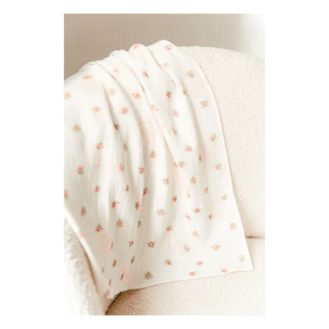 Lange Fleur Gaze de Coton | Ecru