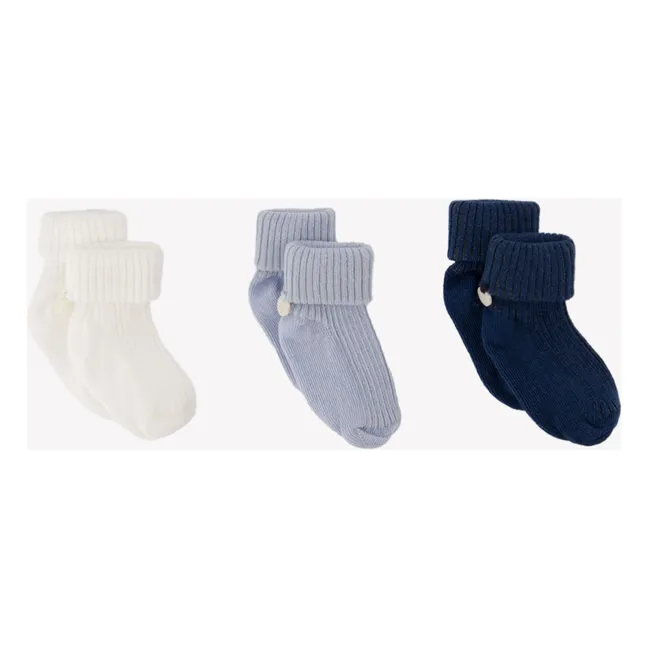 Confezione da 3 calzini | Blu