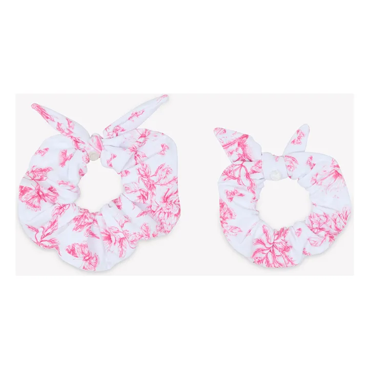 Lot 2 Chouchous Fleuris | Rose- Image produit n°0
