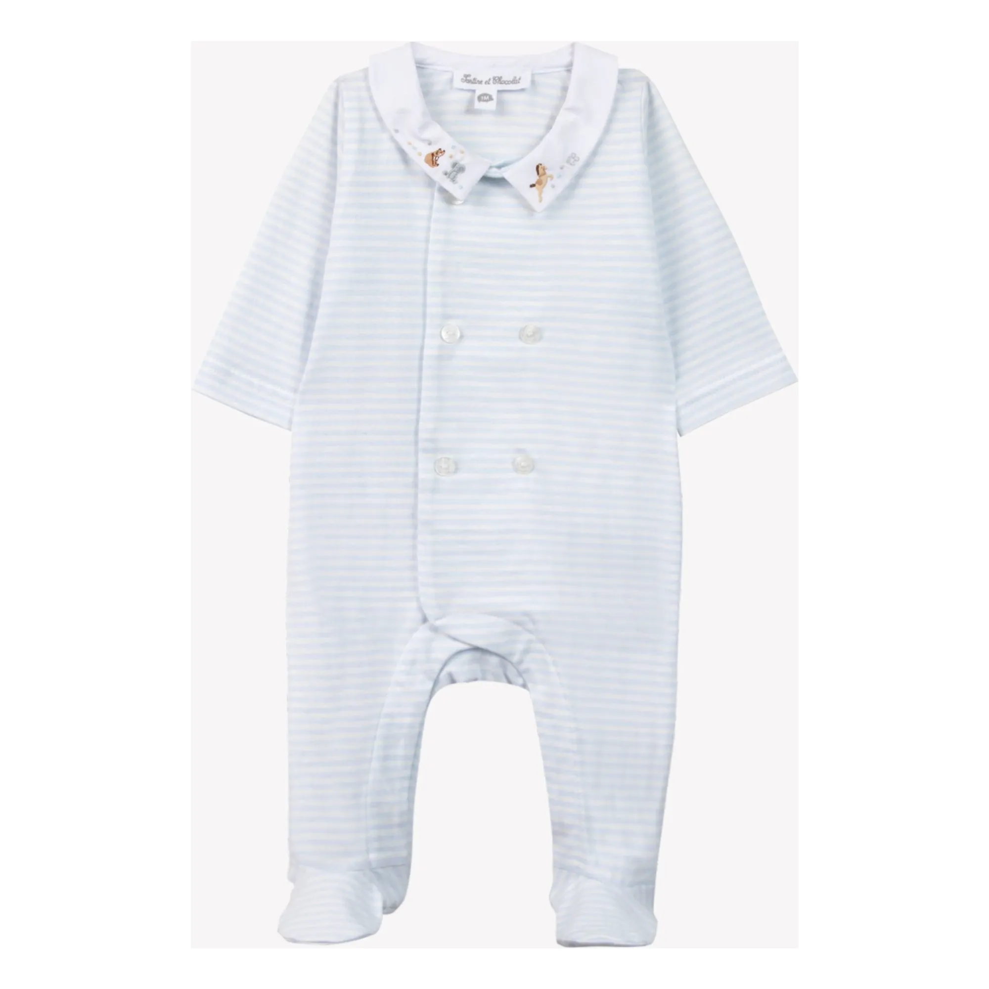 Tartine Et Chocolat Light Blue Striped Pyjamas