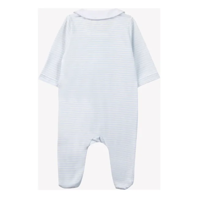Pyjama Streifen | Hellblau