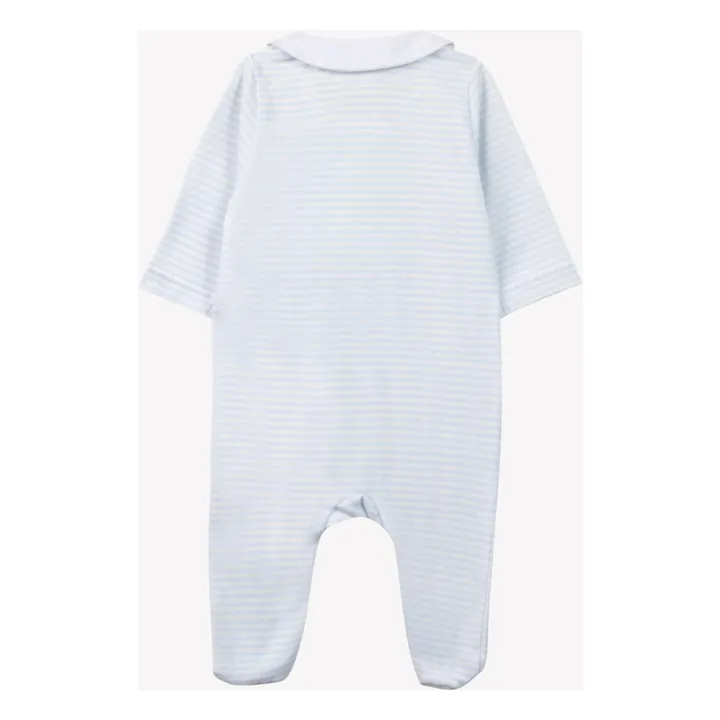 Pyjama Rayures | Bleu Clair- Image produit n°1