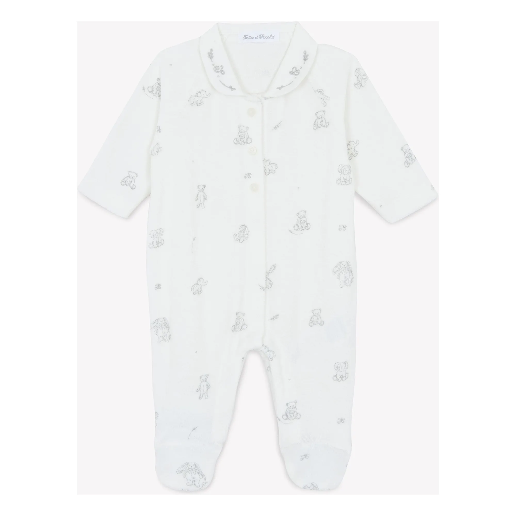 Tartine Et Chocolat White Terry Pyjamas