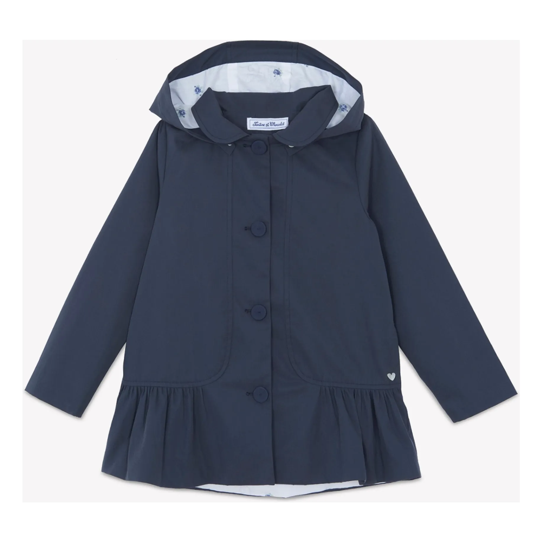 Tartine Et Chocolat Girls Navy Blue Jacket