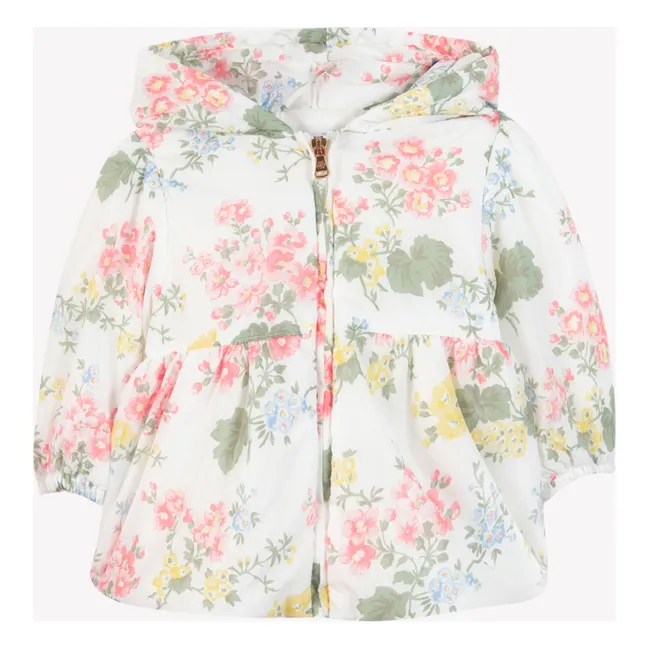 Coupe Vent Fleuri | Ecru
