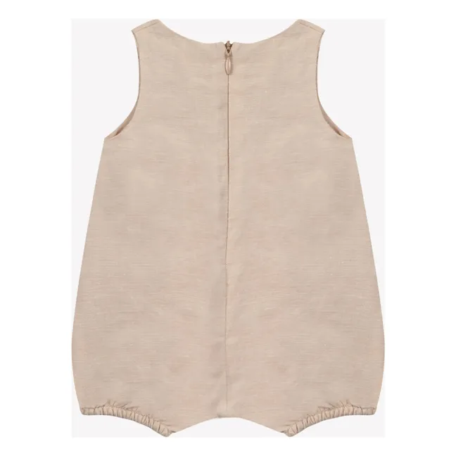 Strampelanzug Leinen | Beige