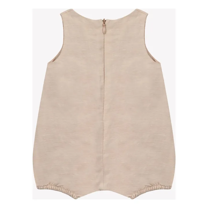 Barboteuse Lin | Beige- Image produit n°1
