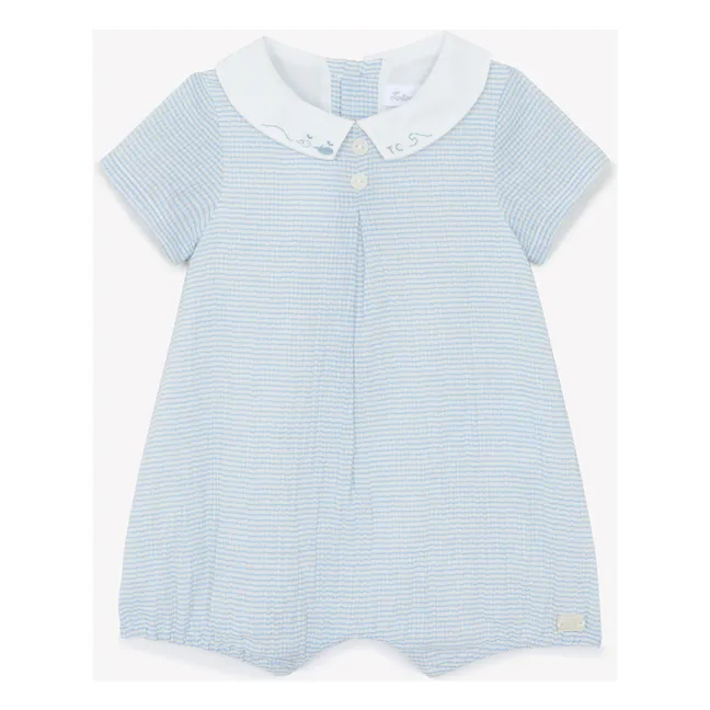 Stripes romper | Light Blue