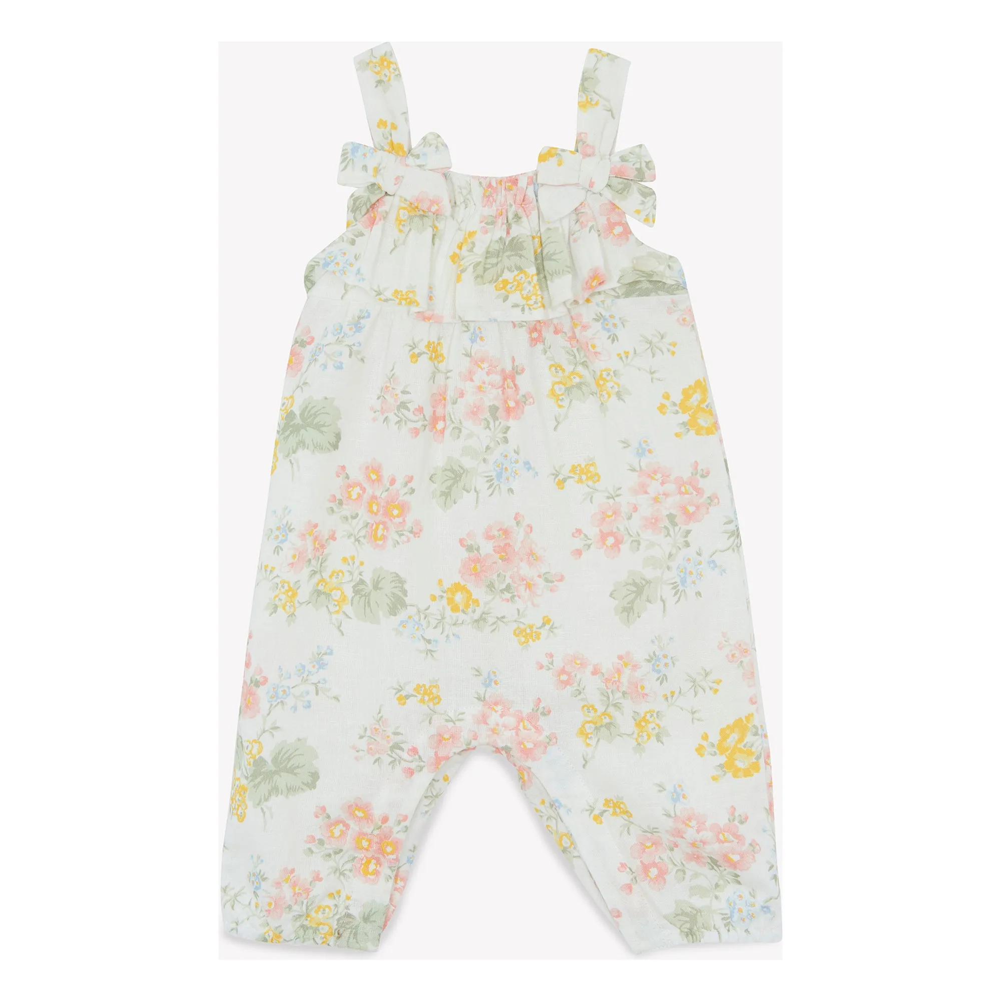 Tartine Et Chocolat Women's Ivory Salopette Fleurie
