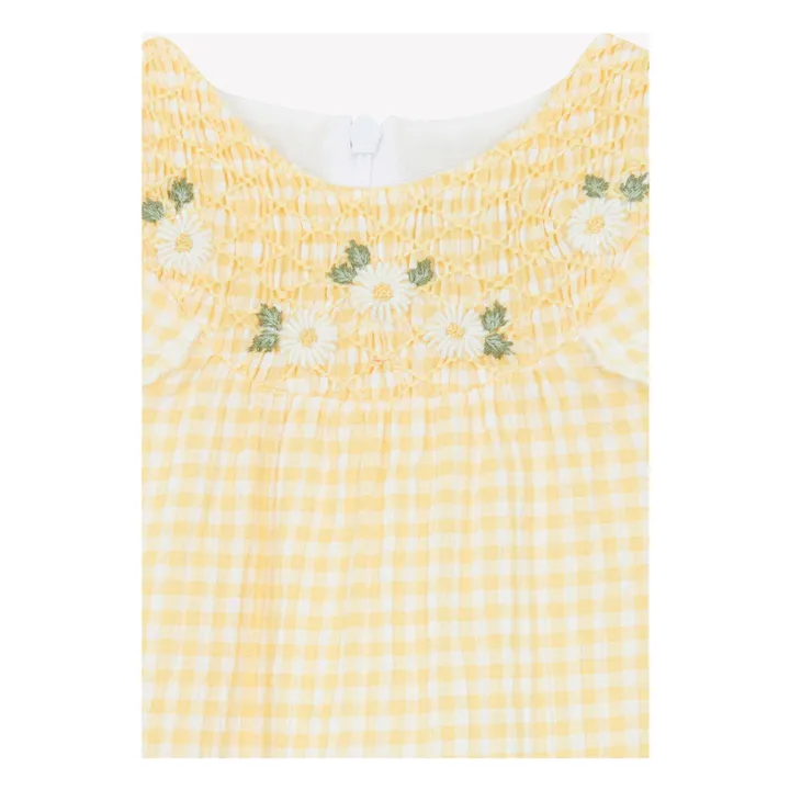 Abito Vichy | Giallo chiaro- Immagine del prodotto n°4