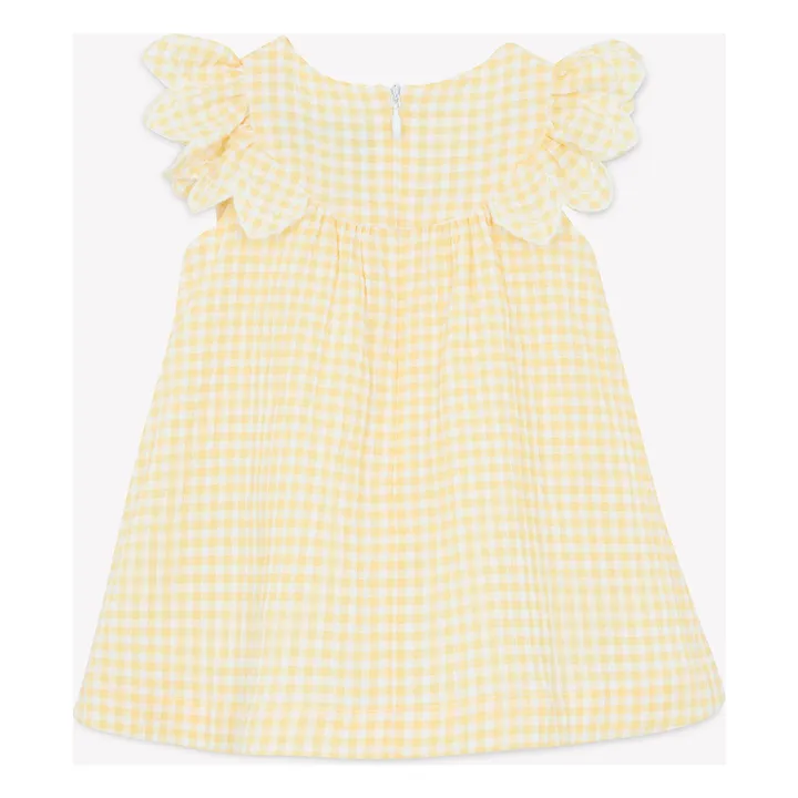 Abito Vichy | Giallo chiaro- Immagine del prodotto n°3