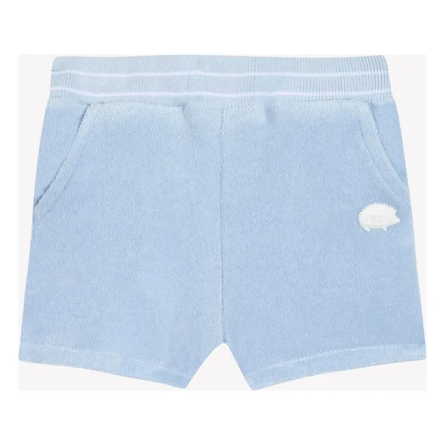 Pantalones cortos de rizo | Azul